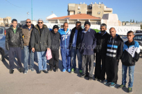  بالصور: إنطلاق حافلة معتمري مدينة اللد إلى الديار الحجازية